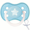 Пустышка силиконовая круглая Pastelove (голубая со звездочкой), 0-6 месяцев, Canpol babies
