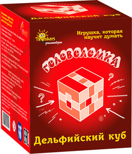 Головоломки та логічні ігри: Гра Дельфійський куб для дітей 7-14 років (російська мова), Thinkers