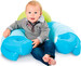 Детское кресло Cotoons с игровой панелью, голубое, Smoby toys дополнительное фото 2.