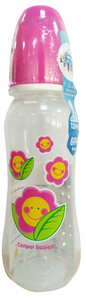Бутылочка с узким горлышком, 250 мл, цветочки, розовая, Canpol babies