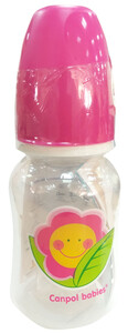 Поїльники, пляшечки, чашки: Бутылочка с узким горлышком, 120 мл, малиновая, Canpol babies