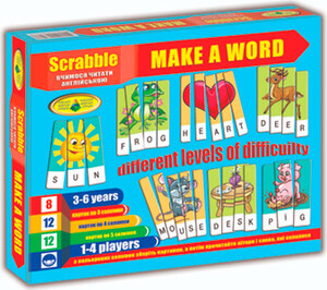 Англійська мова: Игра Scrabble Make a word, Energy Plus