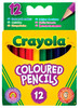 Цветные мини-карандаши Coloured Pencils (12 цветов), Crayola