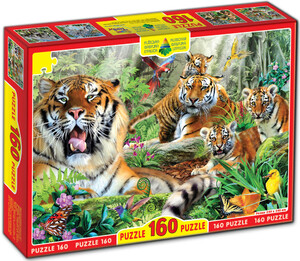 Пазлы и головоломки: Пазлы Тигры, 160 эл., Energy Plus