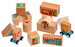 Кубики малый набор, деревянный конструктор (15 элементов), Lucy&Leo дополнительное фото 5.
