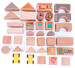 Кубики средний набор, деревянный конструктор (25 элементов), Lucy&Leo дополнительное фото 1.
