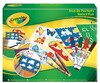 Набор для рисования с трафаретами, фломастерами и восковыми мелками, Crayola