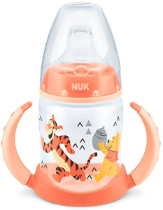 Поильники, бутылочки, чашки: Обучающая бутылочка, 150 мл, Disney Winnie the Pooh (оранжевая), NUK