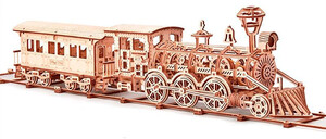 Деревянные: Локомотив R17, механический 3D-пазл, Wood Trick