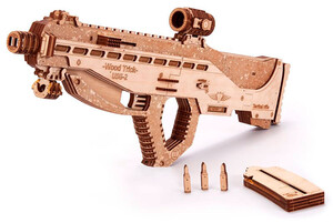 Ігри та іграшки: Штурмовая винтовка USG-2, механический 3D-пазл на 251 элемент, Wood Trick