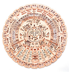 Игры и игрушки: Календарь Майя, механический 3D-пазл на 73 элемента, Wood Trick