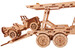 Прицеп автовоз с внедорожником, механический 3D-пазл на 229 элементов, Wood Trick дополнительное фото 1.