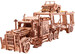 Прицеп автовоз с внедорожником, механический 3D-пазл на 229 элементов, Wood Trick дополнительное фото 4.