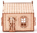 Деревенский домик, механический 3D-пазл на 197 элементов, Wood Trick дополнительное фото 2.