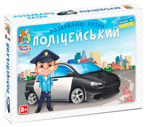 Ігри та іграшки: Розвивальні пазли Поліцейський, 6 ел., Boni Toys