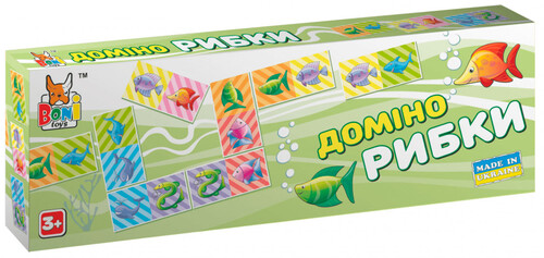 Настольные игры: Настольная игра Домино Рыбки, Boni Toys