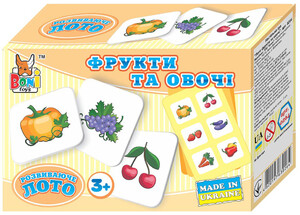 Игры и игрушки: Настольная игра Лото Фрукты и овощи, Boni Toys