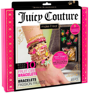 Виготовлення прикрас: Набор для создания шарм-браслетов Фруктовая страсть, Juicy Couture, Make it real