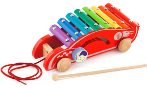 Детский ксилофон: Игрушка-каталка Машинка, Viga Toys
