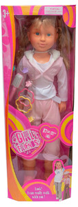 Ігри та іграшки: Кукла, которая ходит (в розовом костюме), 82 см, Devilon