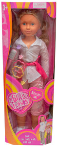 Ляльки: Кукла, которая ходит (в блузке и бриджах), 82 см, Devilon