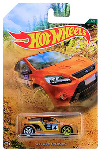 Машинки: ’09 Ford Focus RS, автомобиль базовый коллекционный, Hot Wheels