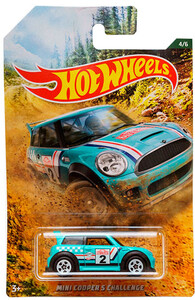 Ігри та іграшки: Mini Cooper S Challenge, автомобиль базовый коллекционный, Hot Wheels