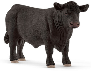Животные: Фигурка Бык породы черный ангус 13879, Schleich