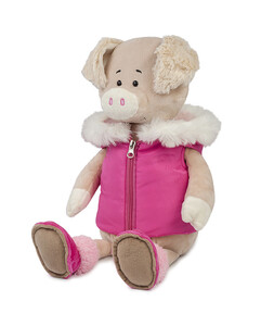 М'які іграшки: Свинка Ася в спортивной жилетке, 20 см, Maxitoys Luxury
