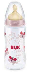 Поильники, бутылочки, чашки: Бутылочка FC plus с соской из латекса, 300 мл, розовая, NUK