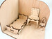 Спальня, кімната з меблями, дерев'яний 3D конструктор, Зірка дополнительное фото 4.