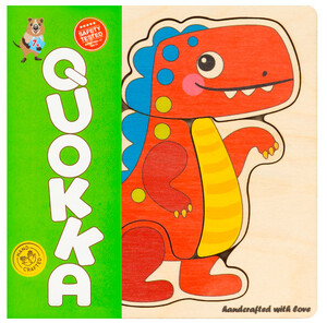 Рамки з вкладишами: Деревянный пазл-мозаика Динозавр, Quokka