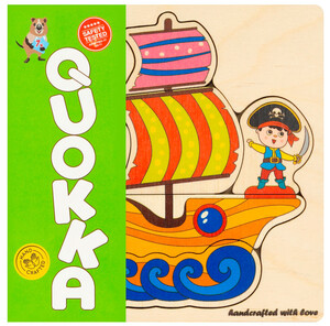 Ігри та іграшки: Деревянный пазл-мозаика Корабль пирата, Quokka