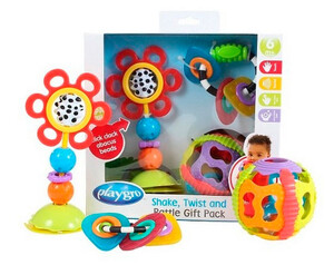 Погремушки и прорезыватели: Подарочный набор игрушек прорезывателей, Playgro