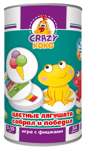 Ігри та іграшки: Гра в тубусі Кольорові жабенята (рос.), Vladi Toys