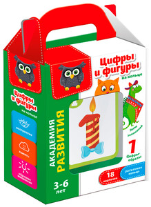 Развивающие игрушки: Цифры и фигуры на кольце (рус.), Vladi Toys