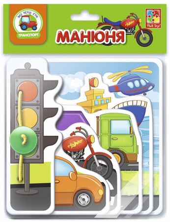 Развитие речи и чтения: Манюня. Транспорт (укр.), Vladi Toys