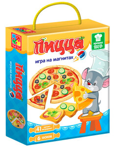 Пазлы и головоломки: Магнитная кулинарная игра Пицца (рус), Vladi Toys