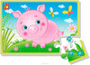 Поросенок, мягкие пазлы, 12 элементов, Vladi Toys