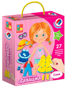 Игры и игрушки: Магнитная одевалка Соня (рус), Vladi Toys