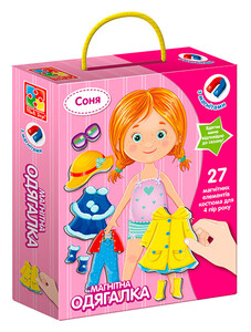 Ігри та іграшки: Магнітна одягалка Соня (укр), Vladi Toys