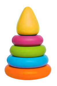 Ігри та іграшки: Пірамідка маленька кольорова, Vladi Toys