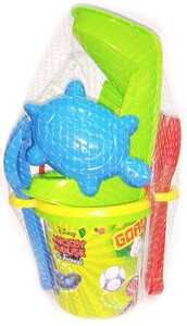 Игры и игрушки: Набор для песка с термонаклейкой и мельницей Микки, 5 элементов, Disney, Wader