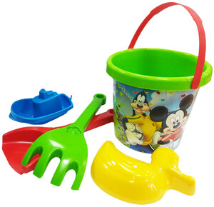 Розвивальні іграшки: Набор для песка с термонаклейкой Микки, 5 элементов, Disney, Wader