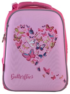 Рюкзаки, сумки, пенали: Ранец каркасный H-12 Delicate butterflies (16,5 л), 1 Вересня