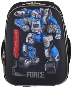 Рюкзаки, сумки, пеналы: Ранец каркасный Н-12 Steel Force (16,5 л), 1 Вересня
