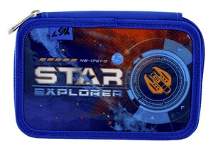 Рюкзаки, сумки, пеналы: Пенал твердый двойной HP-01 Star Explorer, 1 Вересня