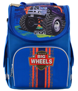 Рюкзаки, сумки, пеналы: Рюкзак школьный, каркасный Big Wheels (12 л), Smart