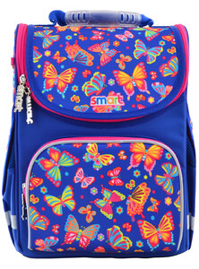 Рюкзаки, сумки, пеналы: Рюкзак школьный, каркасный Butterfly dance (12 л), Smart