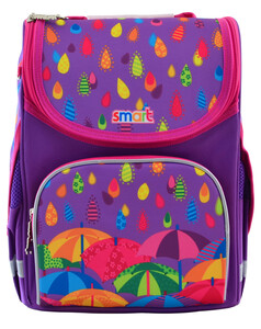 Рюкзаки, сумки, пеналы: Рюкзак школьный, каркасный Kapitoshka (12 л), Smart